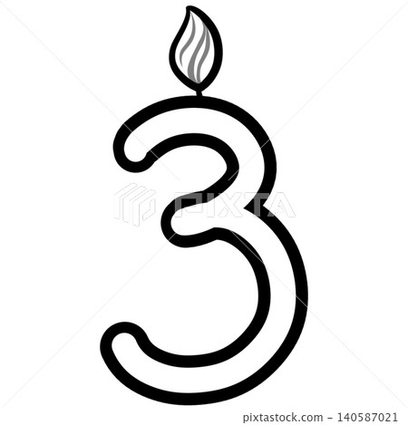 Out line Birthday candle numbers featuring zero to nine doodle style cute ,Decoration for card and coloring book. Out line Birthday candle numbers featuring zero to nine doodle style cute ,Decoration for card and coloring book. 140587021