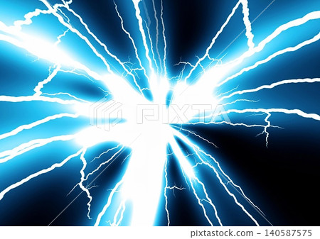 藍色電能渦旋與光波的抽象背景 藍色電能渦旋與光波的抽象背景 140587575