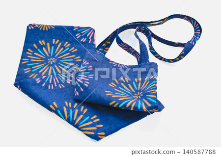Handmade vertical eco bag with Japanese pattern Handmade vertical eco bag with Japanese pattern 140587788