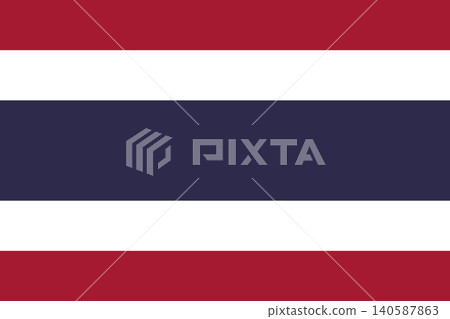 Thai flag illustration Thai flag illustration 140587863