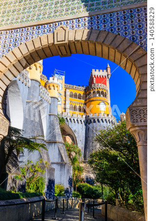 Pena National Palace in Sintra. Lisbon, Portugal 140588229