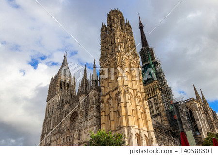 Cathedral Notre Dame of Rouen in France 140588301