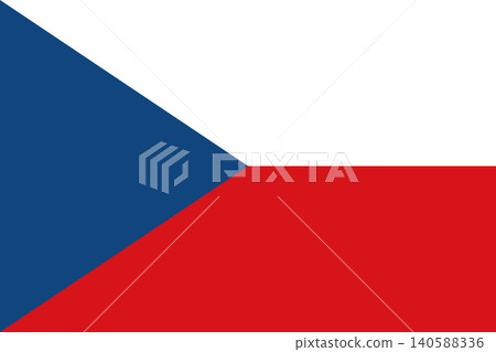 Czech flag illustration Czech flag illustration 140588336