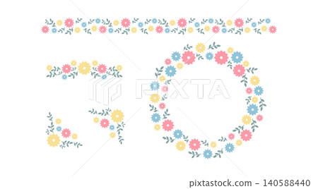 花卉裝飾插畫素材集 花卉裝飾插畫素材集 140588440