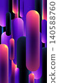 Abstract 3d purple gradient background with vertical glowing capsule shapes and neon violet cylinders futuristic digital artwork texture, modern tech wallpapers and creative designs 140588760