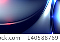 Abstract blue technology background with glowing light trails and fluid metallic waves for premium digital banners 140588769