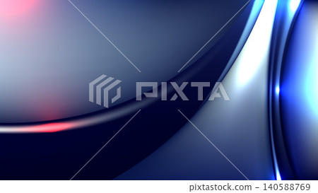 Abstract blue technology background with glowing light trails and fluid metallic waves for premium digital banners Abstract blue technology background with glowing light trails and fluid metallic waves for premium digital banners 140588769