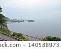 The view from Shimonada Station overlooking the sea 140588973