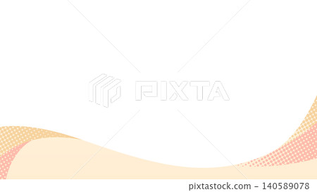 弧形設計邊框,波浪圖案背景,16:9 尺寸 弧形設計邊框,波浪圖案背景,16:9 尺寸 140589078
