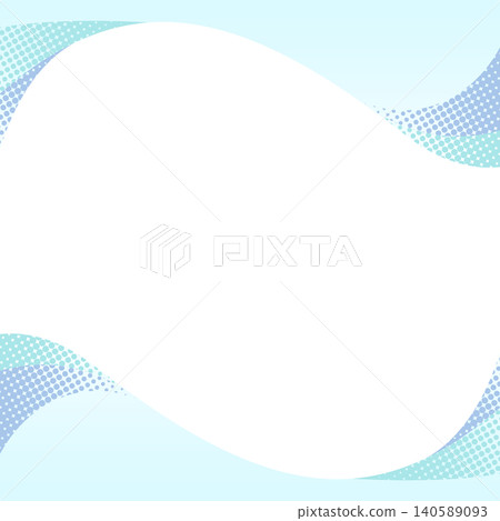 Curved design frame, wave, background, square size Curved design frame, wave, background, square size 140589093