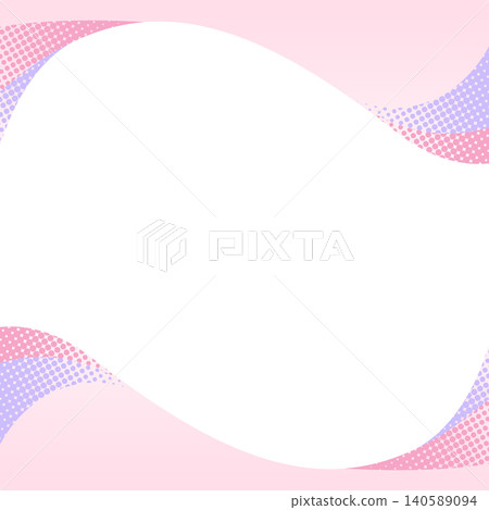 Curved design frame, wave, background, square size Curved design frame, wave, background, square size 140589094