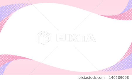 弧形設計邊框,波浪圖案背景,16:9 尺寸 弧形設計邊框,波浪圖案背景,16:9 尺寸 140589098