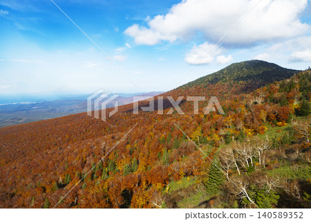 從八甲田纜車看到的八甲田山的紅葉 從八甲田纜車看到的八甲田山的紅葉 140589352
