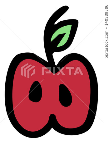 Hand drawn red apple for healthy snack, fruit, food, running competition, marathon, race, people, diet, exercise, sport, lifestyle, grocery shopping, supermarket, breakfast, light lunch, icon, vegan Hand drawn red apple for healthy snack, fruit, food, running competition, marathon, race, people, diet, exercise, sport, lifestyle, grocery shopping, supermarket, breakfast, light lunch, icon, vegan 140589386