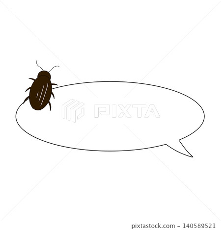 Cockroach speech bubble Cockroach speech bubble 140589521