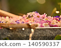 Flower water basin at Imizu Shrine 140590337