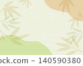 Bamboo leaf background illustration 140590380