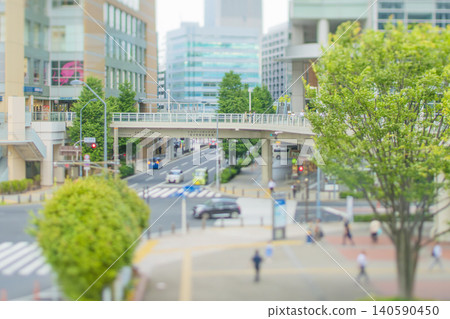 Yokohama Minato Mirai Chinatown, miniature processing using tilt lens (Photoshop) Yokohama Minato Mirai Chinatown, miniature processing using tilt lens (Photoshop) 140590450
