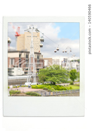 Yokohama Minato Mirai Chinatown, miniature processed with tilt lens (Photoshop), Polaroid style. Yokohama Minato Mirai Chinatown, miniature processed with tilt lens (Photoshop), Polaroid style. 140590466