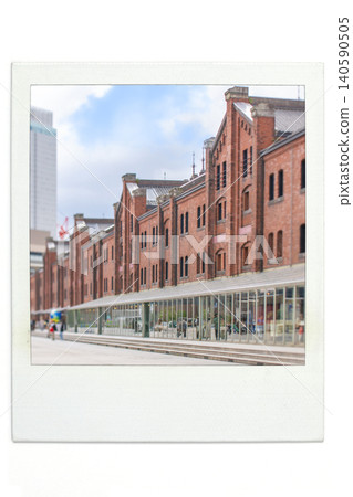 Yokohama Minato Mirai Chinatown, miniature processed with tilt lens (Photoshop), Polaroid style. 140590505