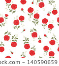 Seamless pattern of rose flowers 140590659