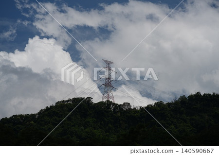 Power transmission tower Power transmission tower 140590667
