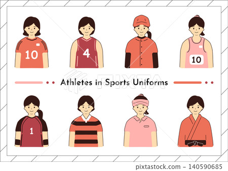 Women's sports uniform set Women's sports uniform set 140590685