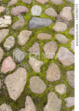 mossy stone pavement mossy stone pavement 140590775