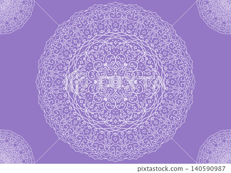 精美的曼陀羅圖案背景布料，蕾絲， 140590987