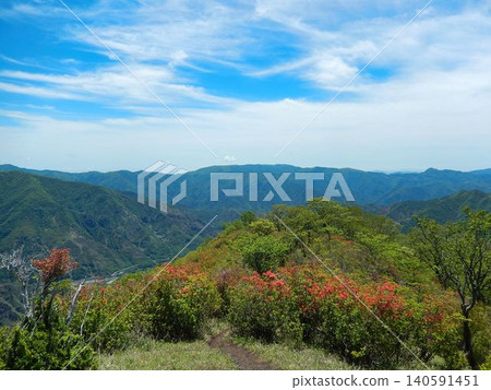 The eastern mountain range as seen from the ridge of Nakakura Mountain The eastern mountain range as seen from the ridge of Nakakura Mountain 140591451