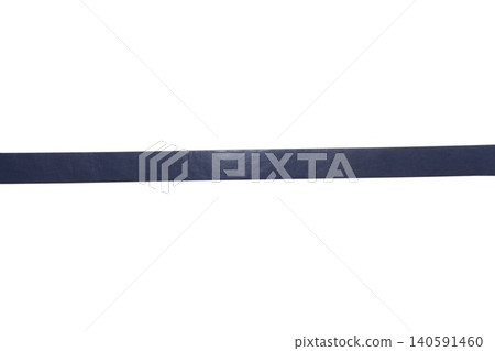 Blue fashion belt with gold buckle isolated on white background 140591460