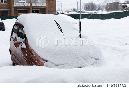 cars under the snow, winter cars under the snow, winter 140591580