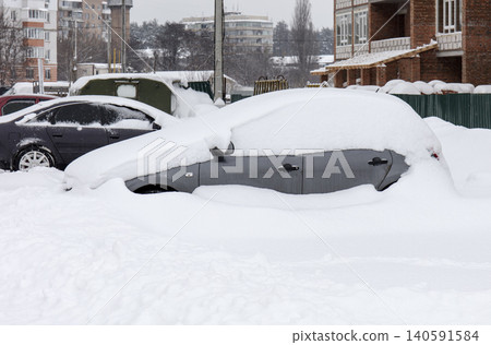 cars under the snow, winter cars under the snow, winter 140591584