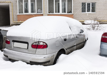 cars under the snow, winter cars under the snow, winter 140591594
