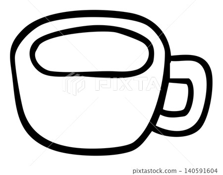 Hand drawn hot coffee cup outline for kid colouring book, cafe, restaurant, drink menu, recipe, department store, supermarket, mart, caffeine, beverage, kitchenware, office snack, breakfast, workloads Hand drawn hot coffee cup outline for kid colouring book, cafe, restaurant, drink menu, recipe, department store, supermarket, mart, caffeine, beverage, kitchenware, office snack, breakfast, workloads 140591604