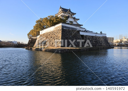 The floating Kishiwada Castle The floating Kishiwada Castle 140591972