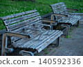 Faded bench 140592336