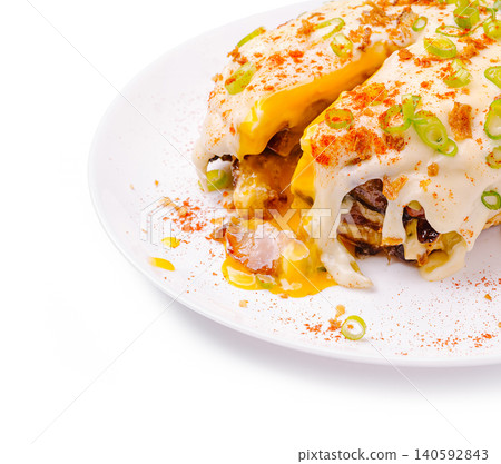Eggs benedict with hollandaise sauce and bacon Eggs benedict with hollandaise sauce and bacon 140592843