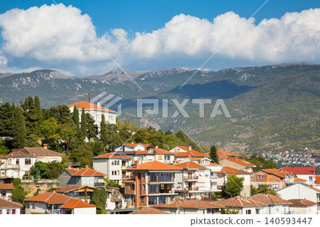 Aerial view of Ohrid, Republic of Macedonia Aerial view of Ohrid, Republic of Macedonia 140593447