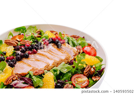 Fresh Gourmet Salad With Sliced Duck Breast Fresh Gourmet Salad With Sliced Duck Breast 140593502
