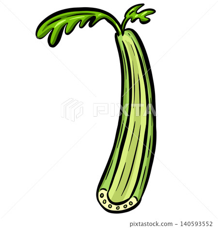 Celery Stick Salad Illustration Cartoon Vegetable 140593552