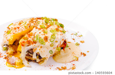 Gourmet Eggs Benedict Sandwich With Hollandaise Sauce Gourmet Eggs Benedict Sandwich With Hollandaise Sauce 140593604