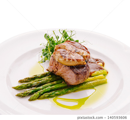 Tournedos Rossini Beef Steak With Seared Foie Gras Tournedos Rossini Beef Steak With Seared Foie Gras 140593606