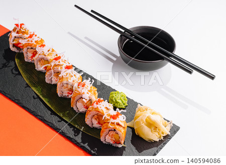 Premium Uramaki Sushi Roll Set with Chopsticks Premium Uramaki Sushi Roll Set with Chopsticks 140594086