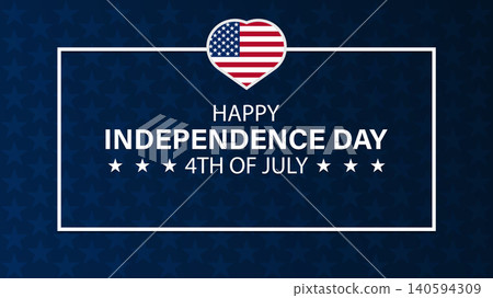 Patriotic 4th of July Independence Day Banner Patriotic 4th of July Independence Day Banner 140594309
