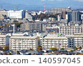 [Tokyo] Scenery of a suburban residential area 140597045