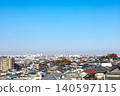 [Hino City, Tokyo] Scenery of a suburban residential area 140597115