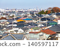 [Hino City, Tokyo] Scenery of a suburban residential area 140597117