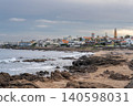Playa Los Ingleses Punta del Este Sunset with Lighthouse 140598031