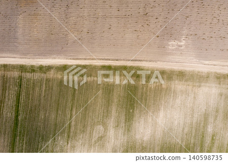 farm field, agriculture, view from above 140598735